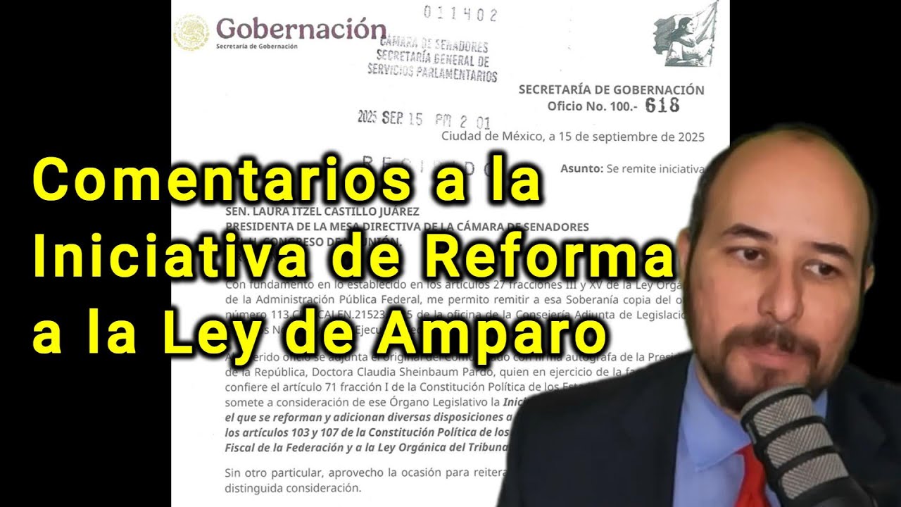 Comentarios a la iniciativa de reforma a la ley de amparo
