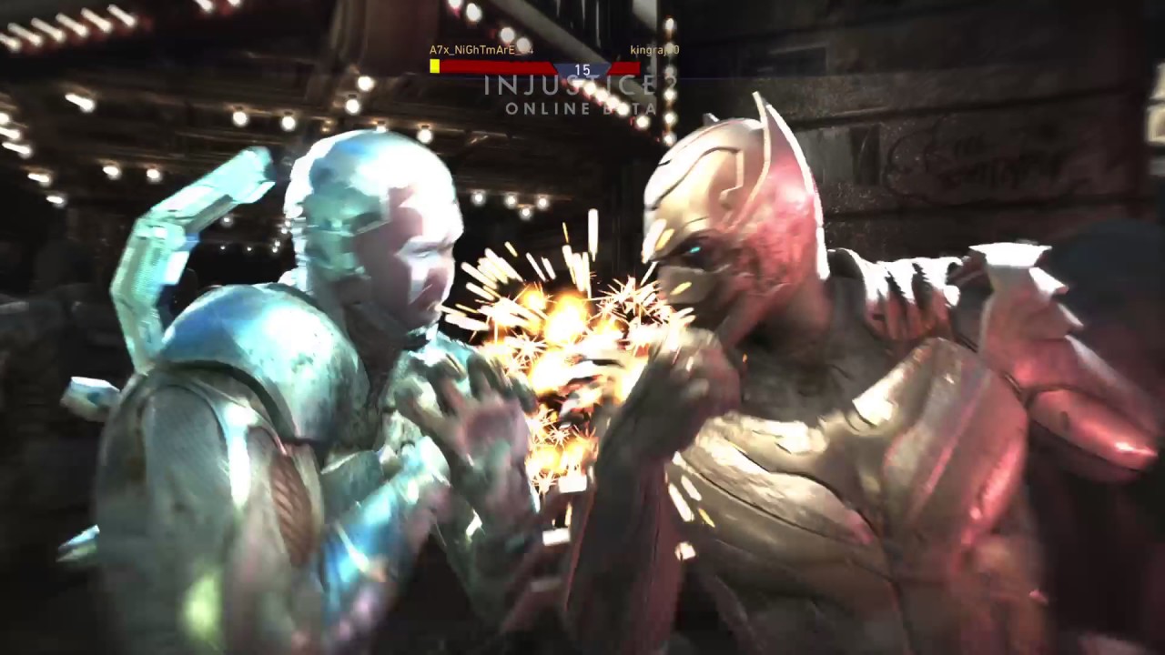Injustice 2 beta blue beetle vs batman