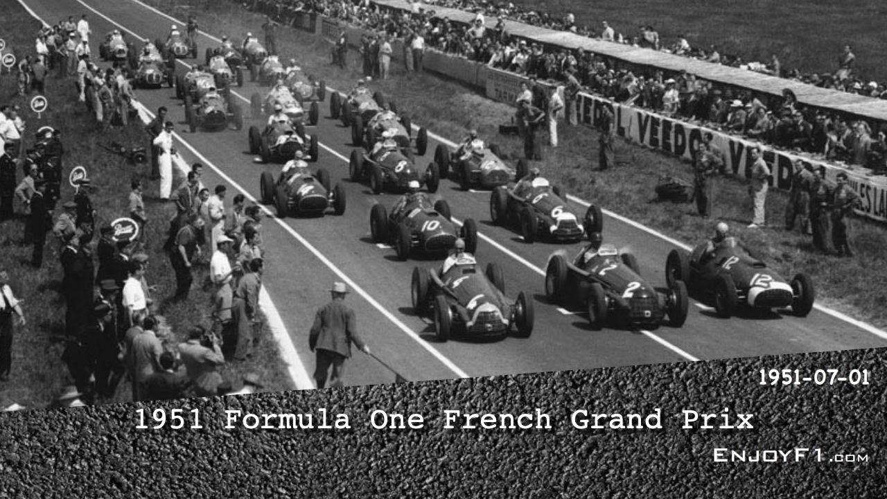 1951 F1 French Grand Prix Line Racing | EnjoyF1.com