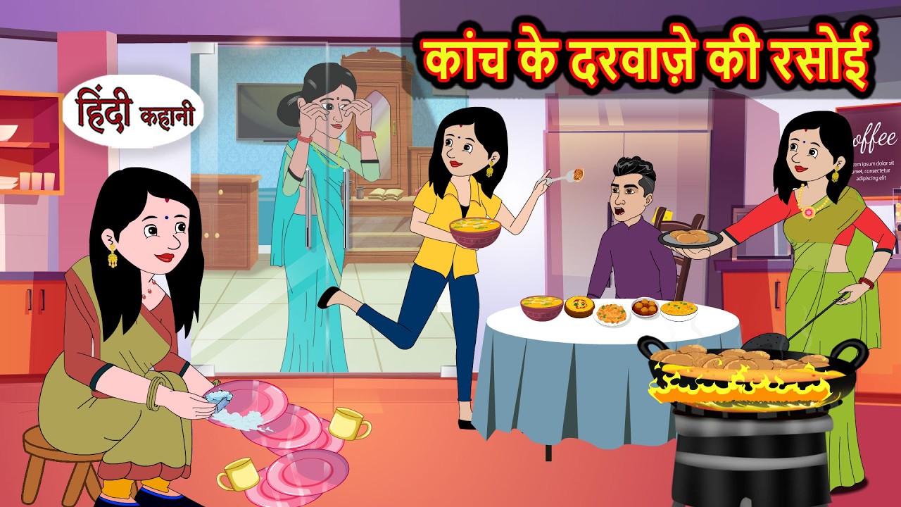 कांच के दरवाज़े की रसोई | Bedtime Story | Stories in Hindi | Moral Stories | Funny Kahani