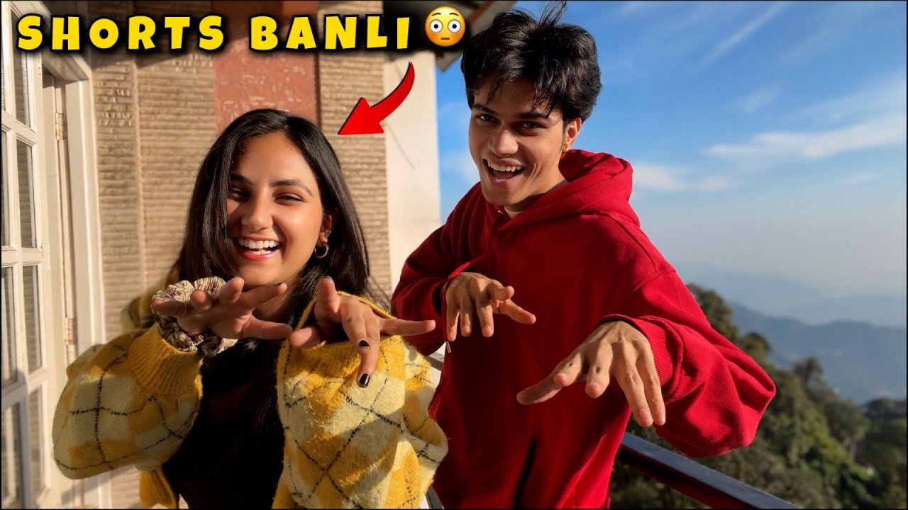 Anushree ke sath youtube shorts banli 😂