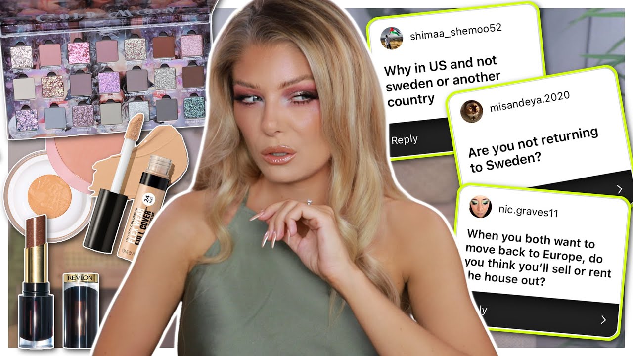 Trying Out New Makeup & Answering Your Juicy Questions About Our New House