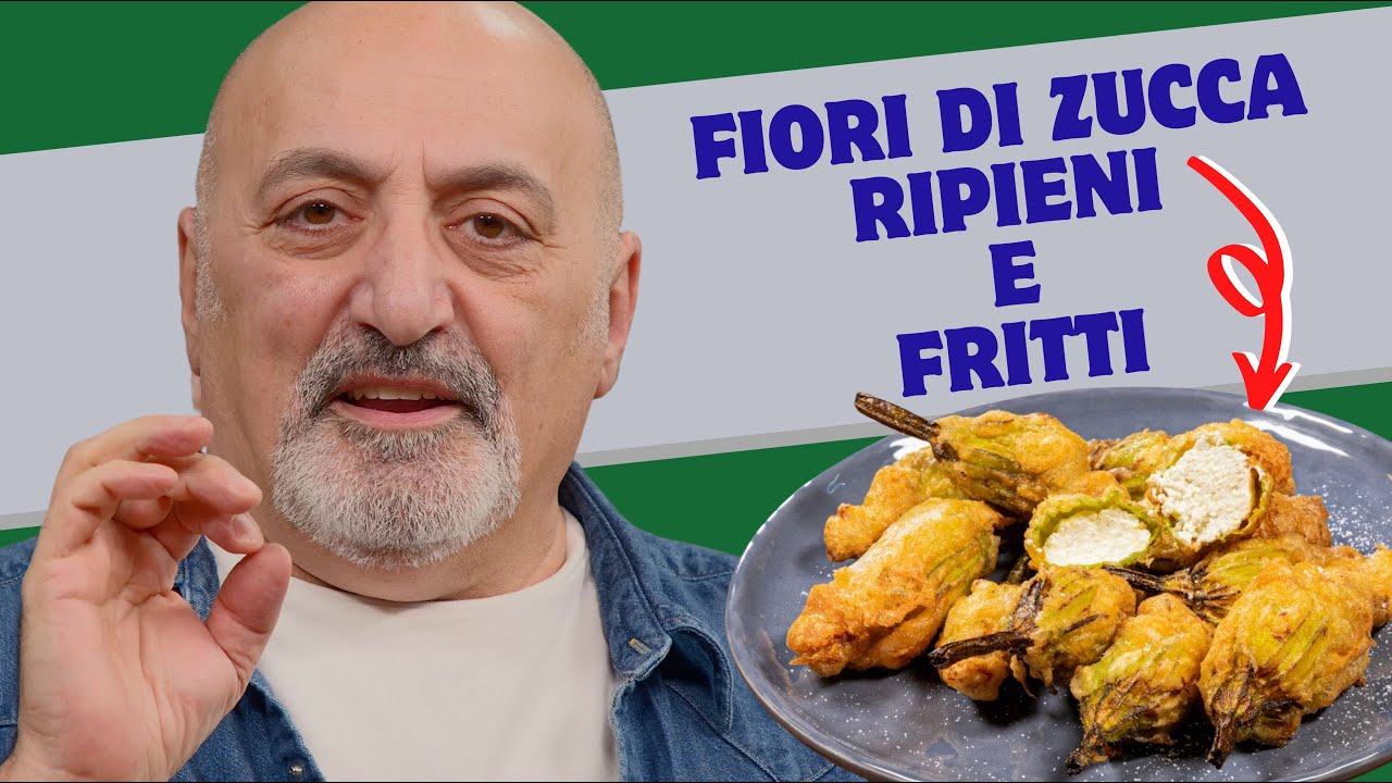 Fiori di zucca ripieni e fritti