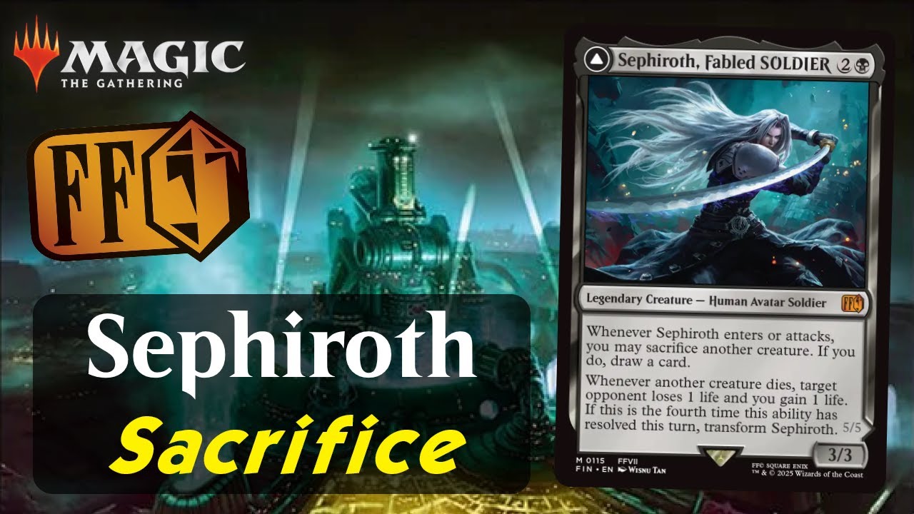 Sephiroth Sacrifice in the MTG Pioneer Qualifier Play-In