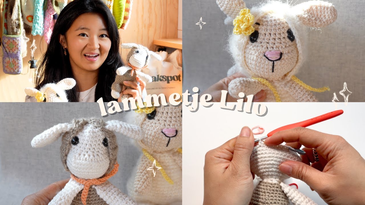 Amigurumi lente lammetje/schaap voor Pasen | Leren haken