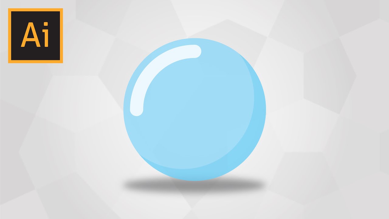 Как нарисовать прозрачный мыльный пузырь в Adobe Illustrator