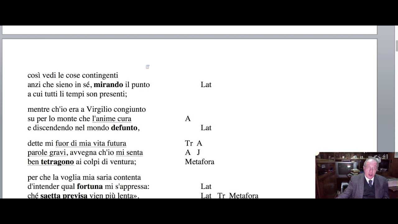 Divina Commedia.  Paradiso Canto XVII