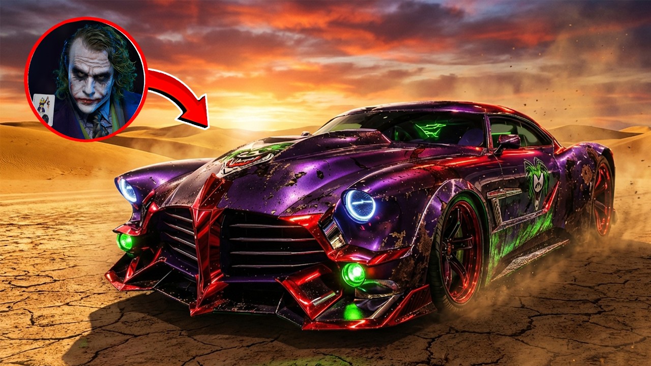 Velvet Demon Joker Billionaire Custom533: Joker’s Stunning Supercar in the Superhero World! 🚗💥