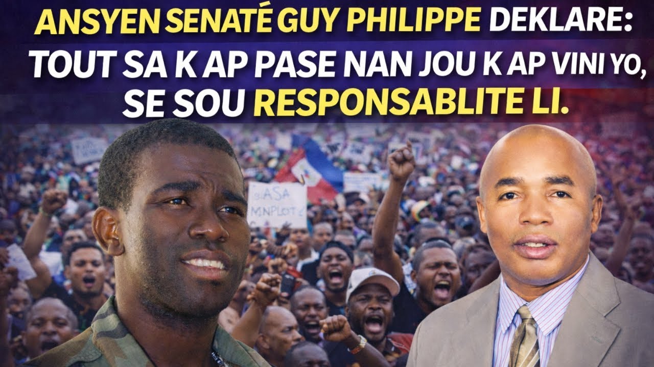 Senatè Guy deklare, nan jou k ap vini yo, tout sa ki pral fèt—se sou responsablite li, se sou lòd li
