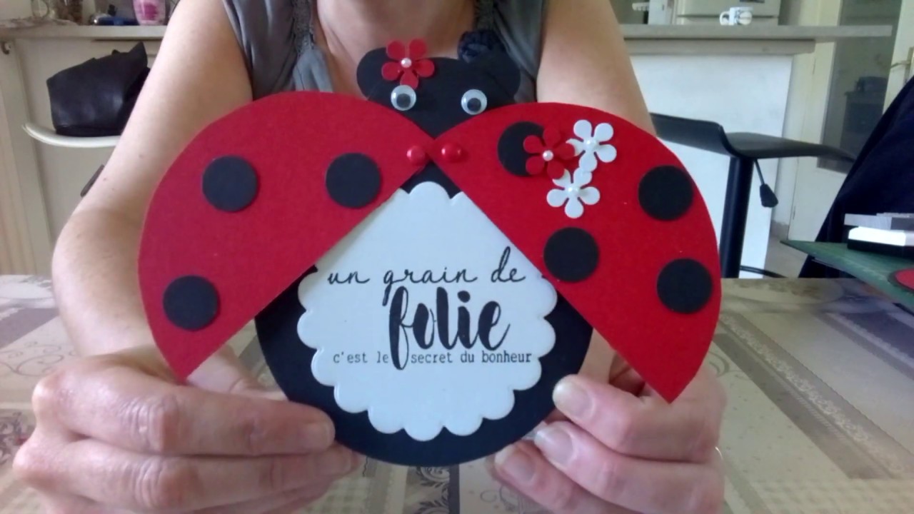 TUTO FACILE Carte Coccinelle 🐞 Die Action