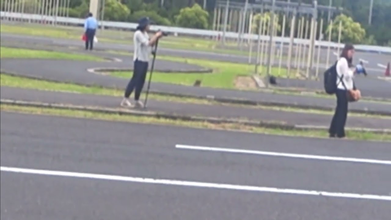 白バイ安全運転競技大会　傾斜走行操縦競技