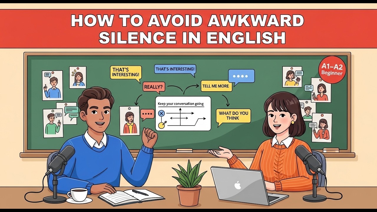 How to Avoid Awkward Silence in English | English Conversation Practice