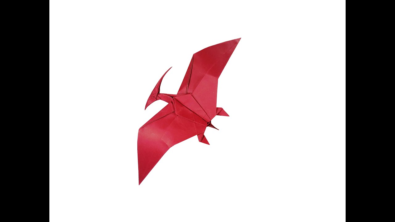Origami Pterodactyl Tutorial (Pterodáctilo origami)