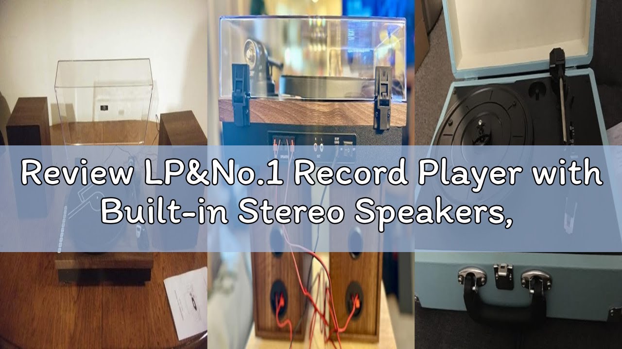 Review LP&No.1 Record Player with Built-in Stereo Speakers, LED Control, 3-Speed Belt-Drive Vinyl Tu
