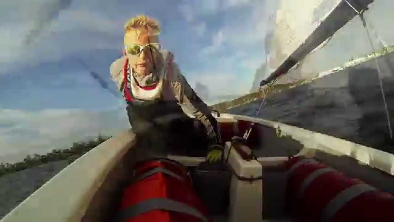 Optimist sailing in Denmark HD
