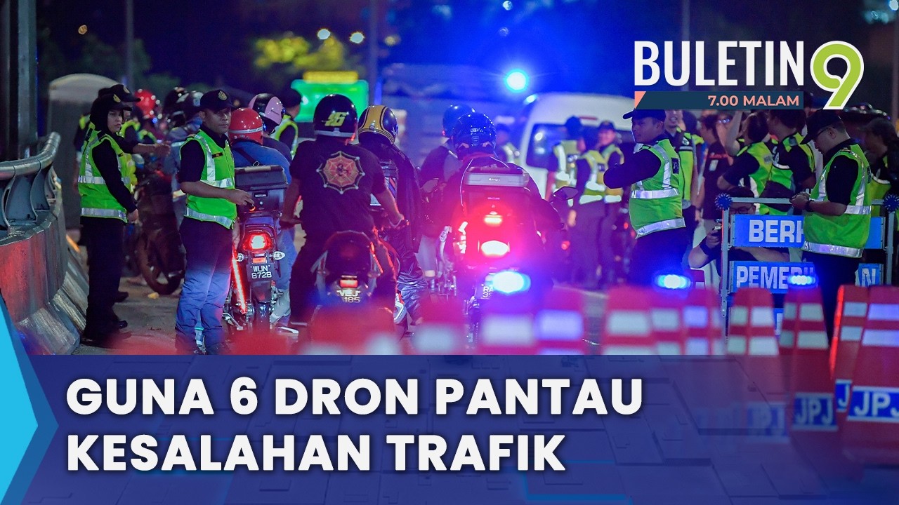 JPJ Guna Enam Dron Pantau, Kesan Kesalahan Trafik (B9)