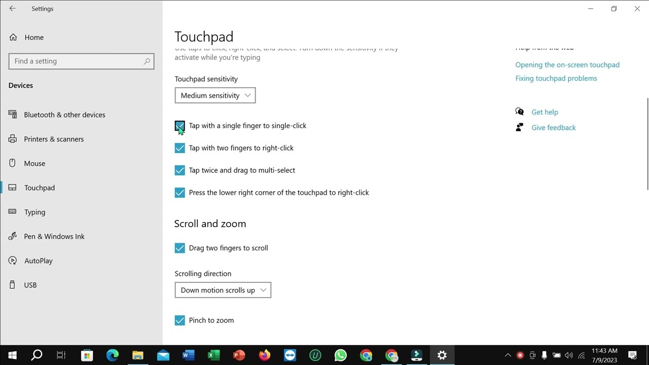 How to disable tap with a single finger to single click in touchpad to your laptop