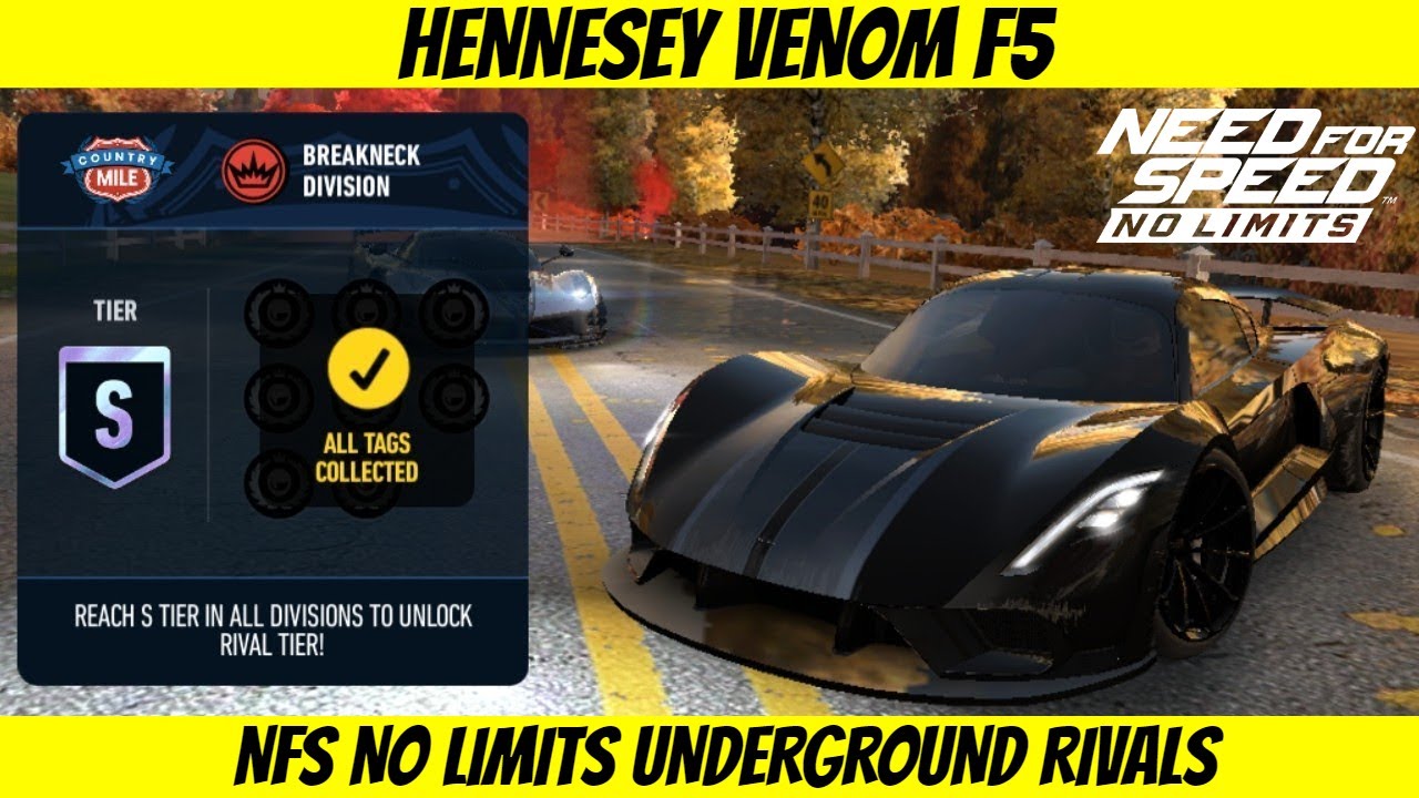 TIER S • Hennessey Venom F5 • NFS: No Limits