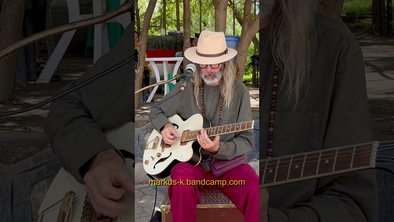 Busker gets them dancing in Ethiopia - &lsquo;Got My Mojo Working&rsquo; #busking #busker #looping #blues