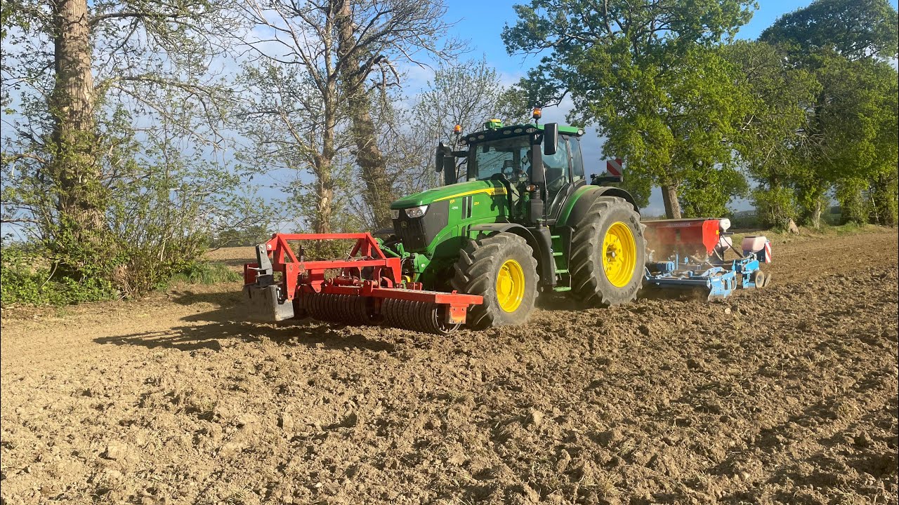 Semis de maïs 🌽 2025 en combiné herse lemken et semoir monosem 6 rangs