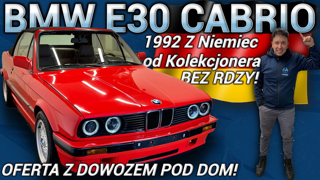 33-letnie BMW E30 Cabrio BEZ RDZY?! Oryginalny klasyk od kolekcjonera! Auto z Niemiec! SZALEŃSTWO!