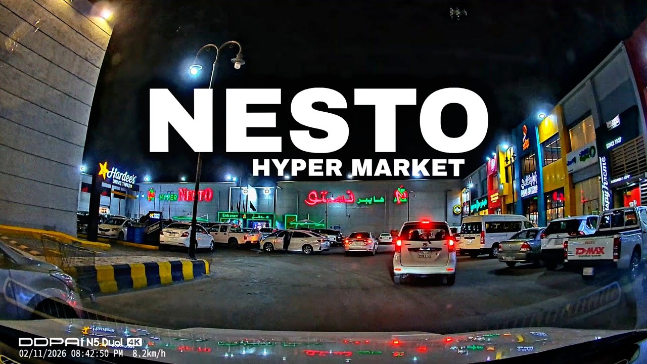 Night Ride going to Nesto Hyper Market Jubail