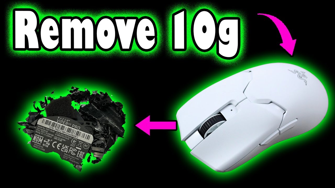 FASTER & LIGHTER GAMEPLAY: How to Remove Weight from Razer Viper V2 Pro Gaming Mouse