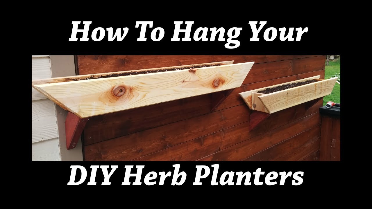 How To Hang Your Herb Planter Boxes