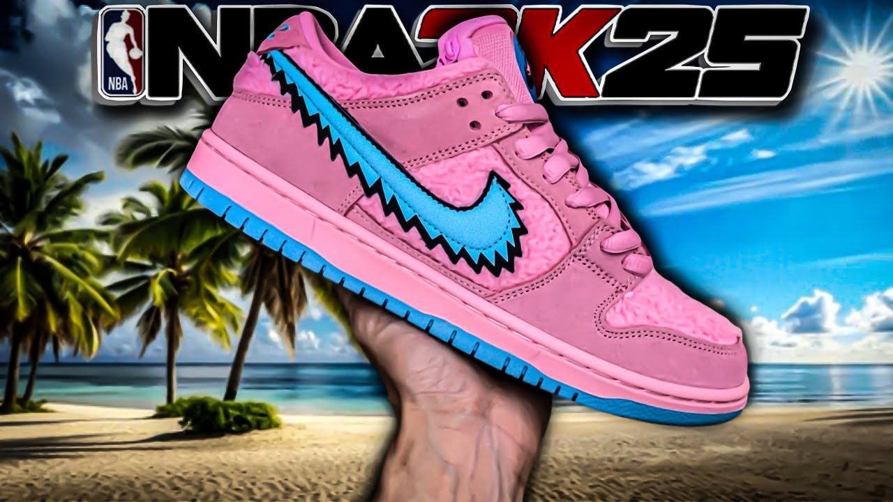 HOW TO MAKE Grateful Dead Nike Dunk Low “PINK BEAR” In NBA 2K25 Shoe Creator