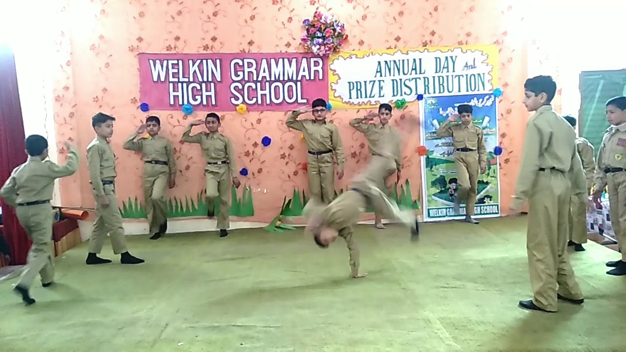 Students Army Show in Welkin Grammer School Hazro