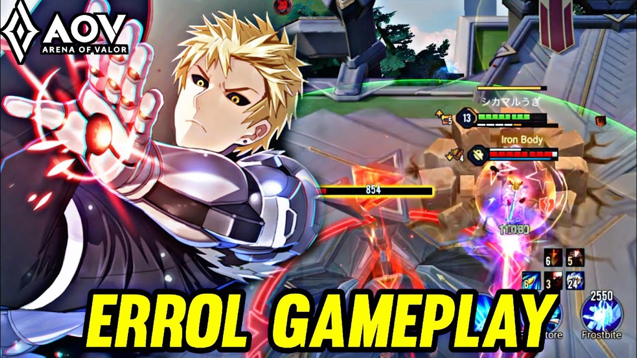 AOV : ERROL/GENOS GAMEPLAY | IN JUNGLE - ARENA OF VALOR LIÊNQUÂNMOBILE ROV