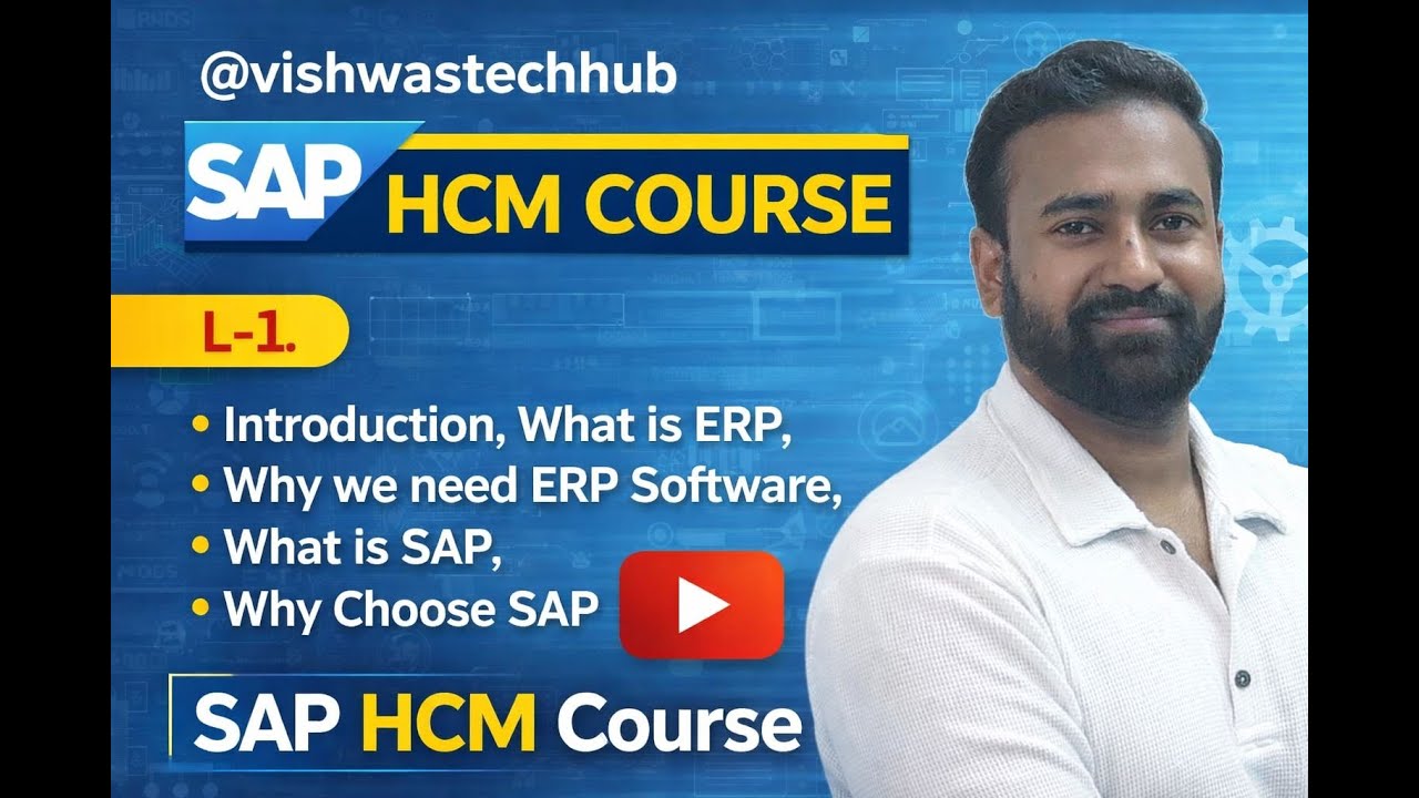 L-1 Introduction, What is ERP ?, Why we need ERP Software ?, What is SAP ?, Why We Choose SAP ?