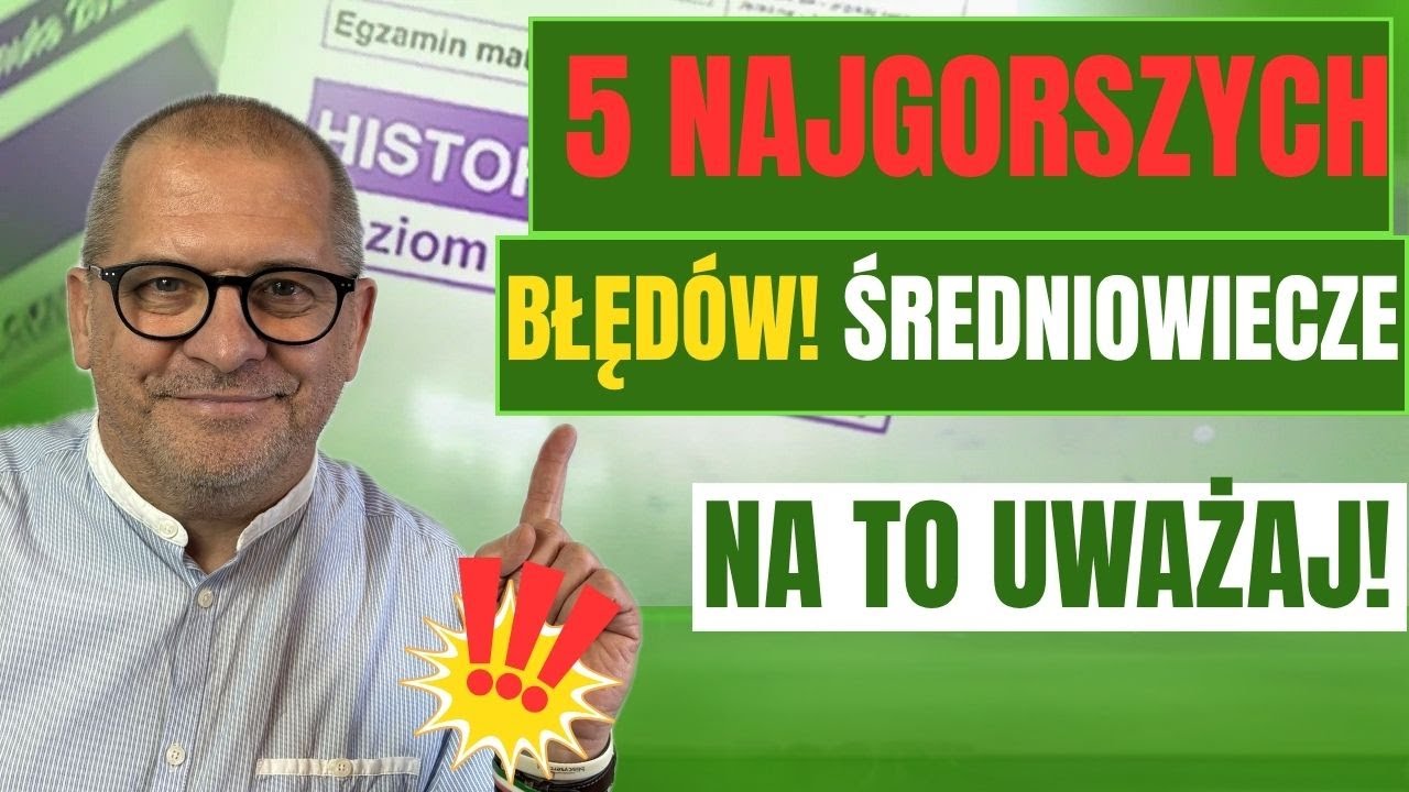 Nie rób TEGO na maturze z historii! 😱 5 błędów ze średniowiecza ⚔️ Matura z Historii