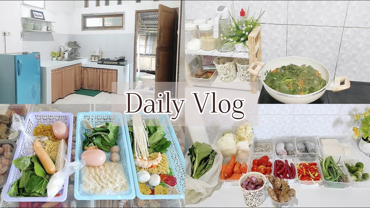 AKTIVITAS IRT DI HARI WEEKEND ✨ Masak, Belanja Kepasar, Food Prep,  Nyeblak Bareng Anak & Suami