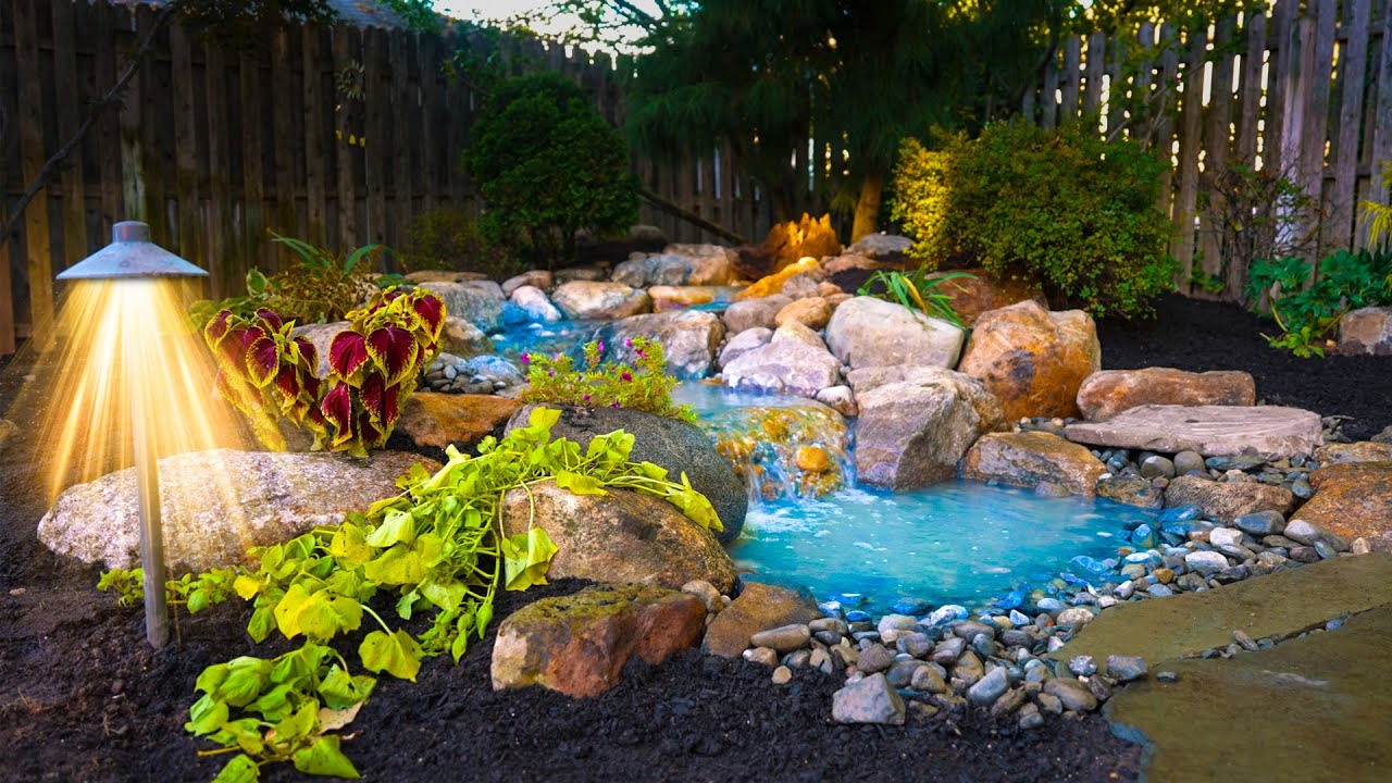 Building a Stunning Waterfall in 7 Minutes | Timelapse & Relaxing Water Sounds (No Talk)