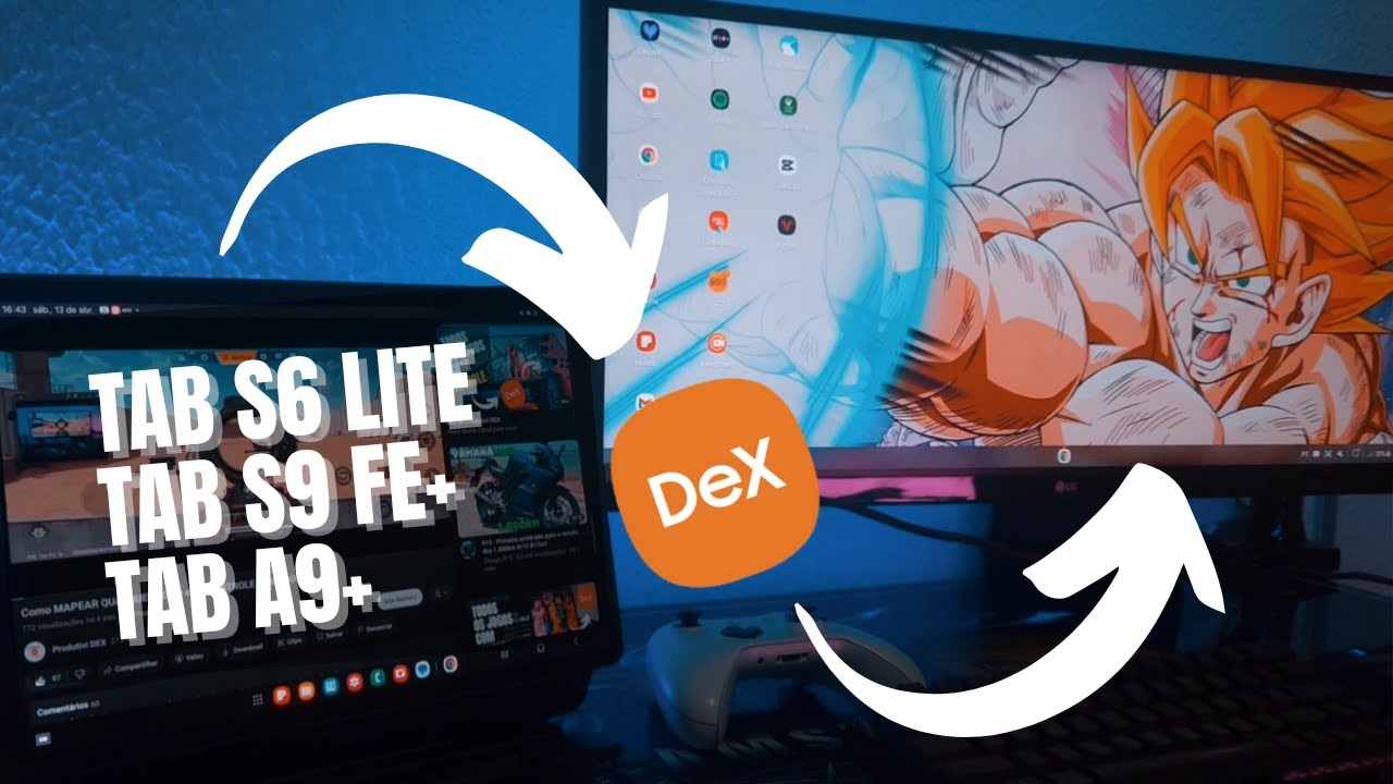 COMO CONECTAR TAB S6 LITE , TAB S9FE+ e TAB A9+ MODO DEX no MONITOR com HUB HDMI