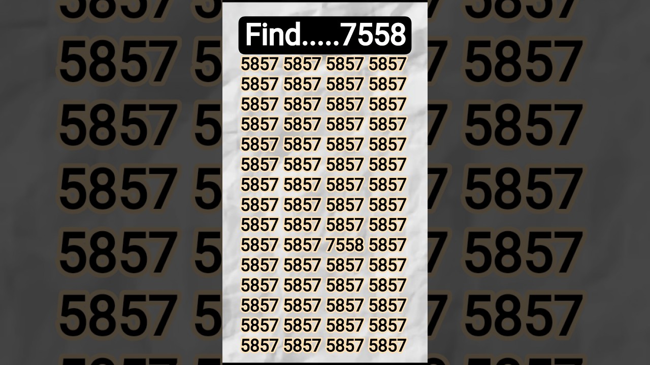 Can' You Good Eye's 😱 Find it' 7558 #brainchallenge #iqtes #brainteaser #braingames