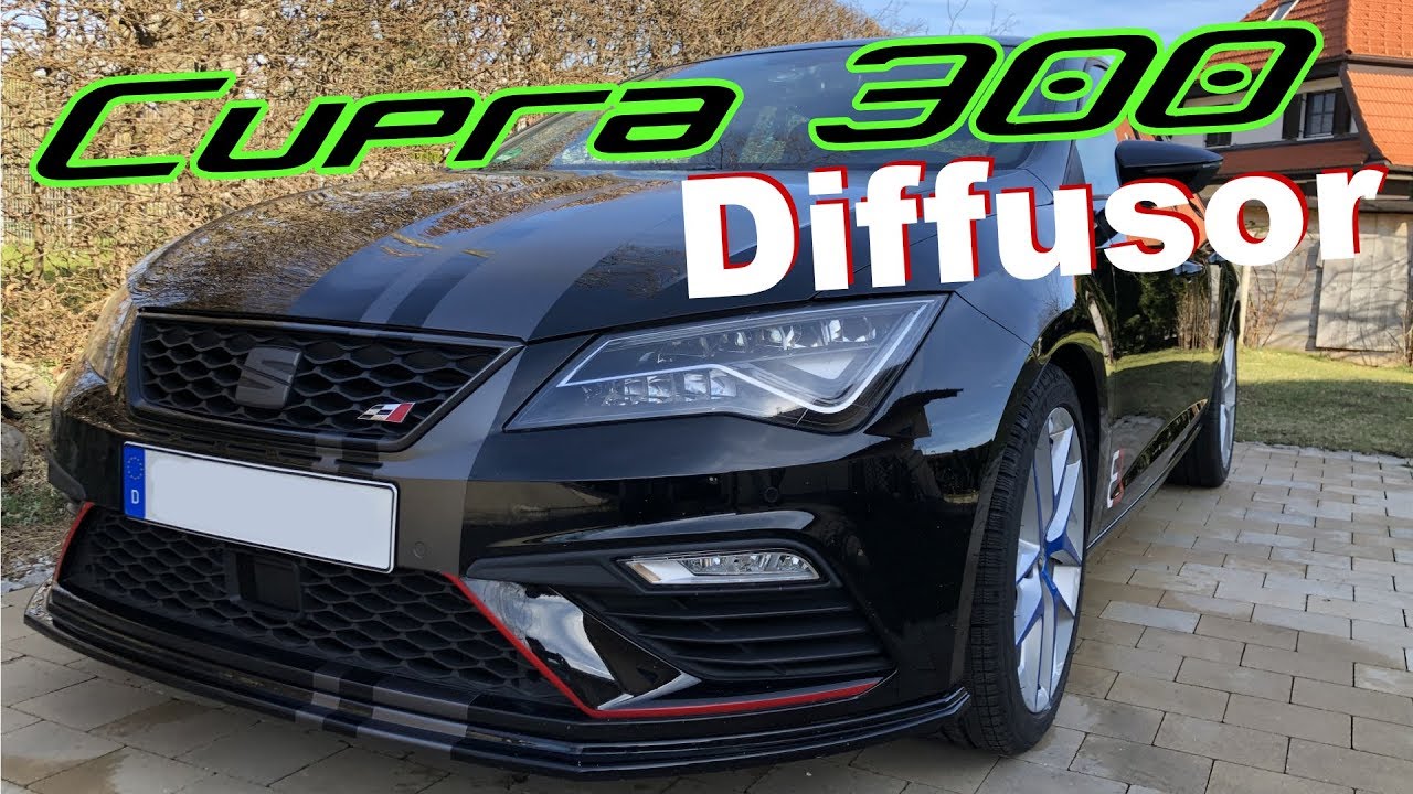Cupra 300 - neuen Diffusor montieren.
