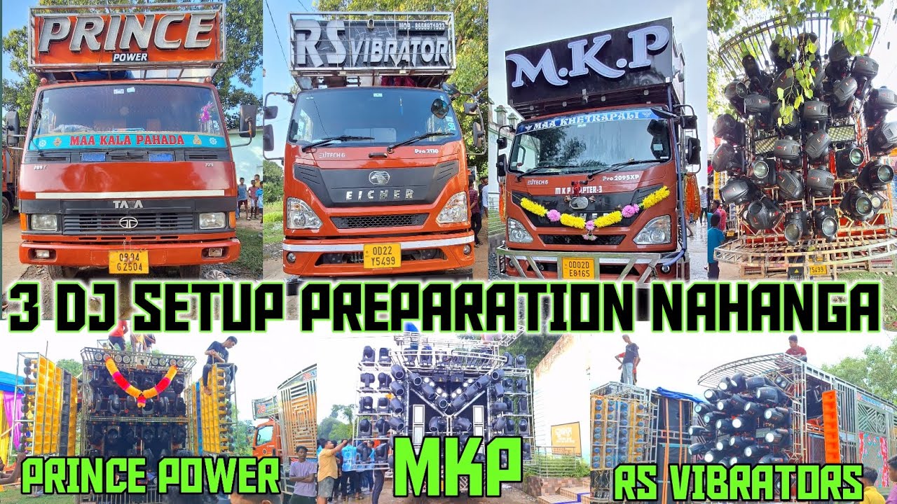 NAHANGA FAMOUS GANESH VISARAJAN  !!MKP DJ PRINCE POWER  DJ RS VIBRATORS DJ PREPARATION FULL VLOGS 