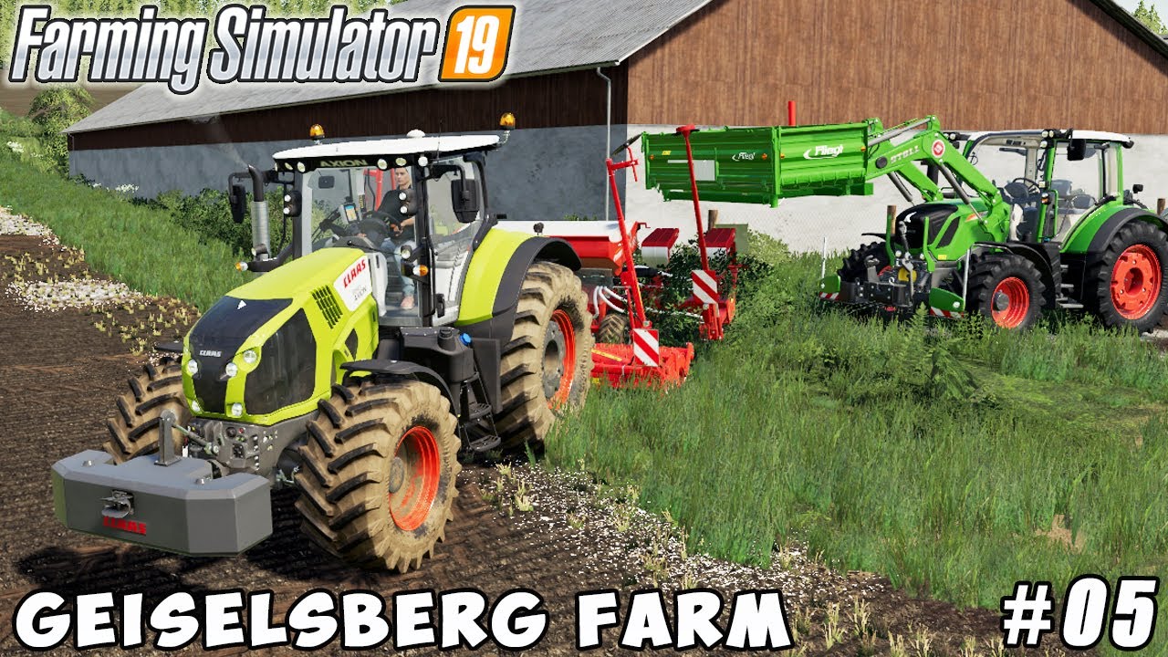 Spreading lime, planting corn with new equipment| Geiselsberg Farm | Farming simulator 19 | ep #05