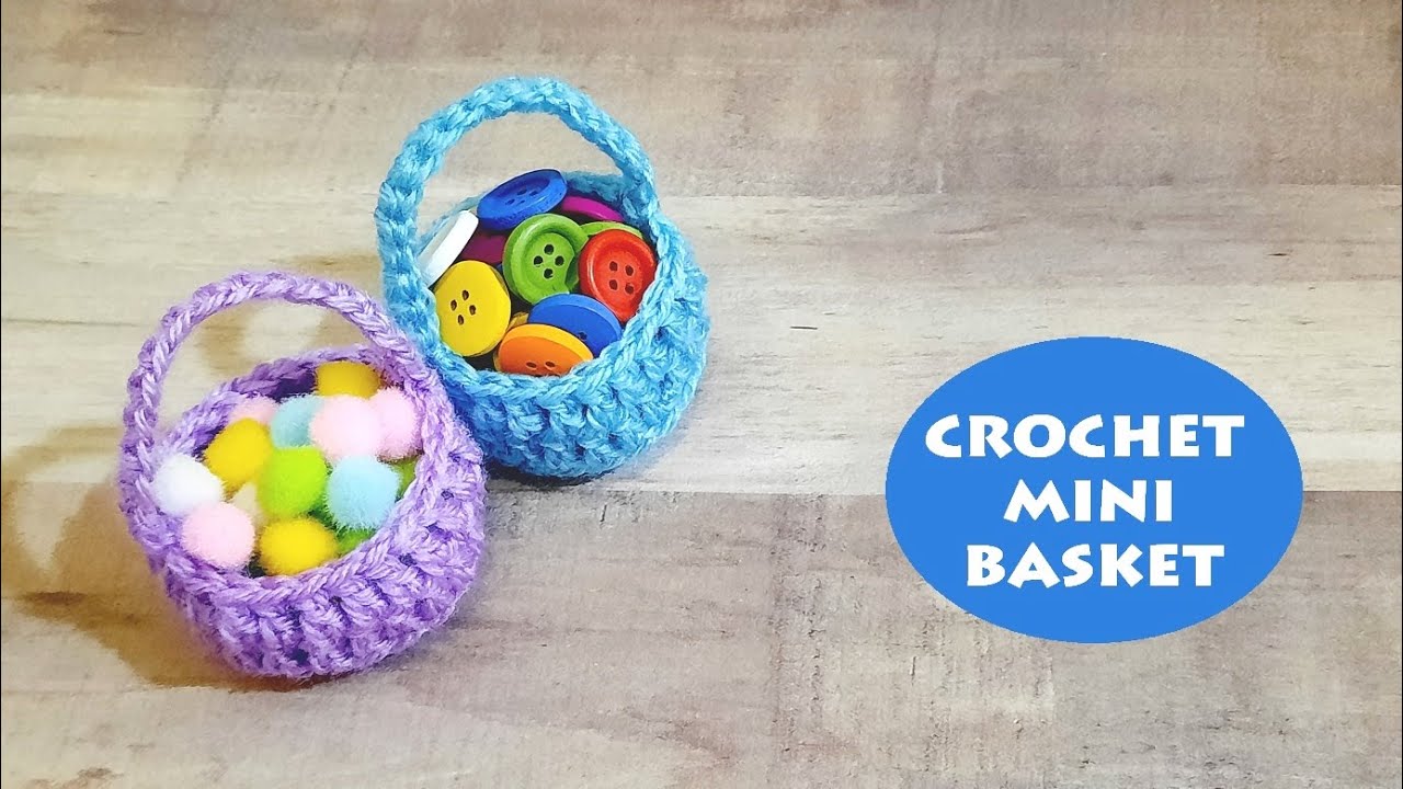 Crochet Mini Basket | Crochet With Samra