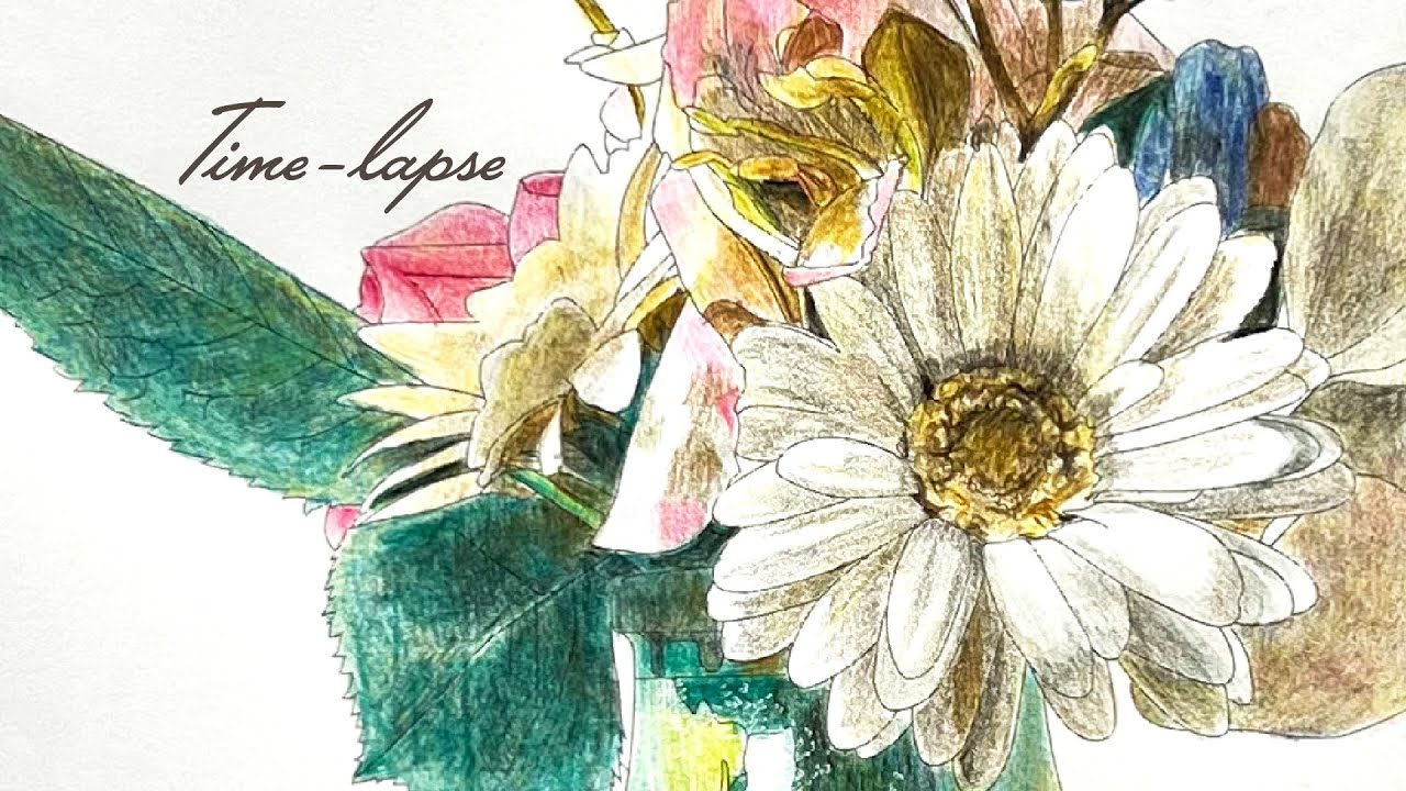 【大人のぬり絵】本格ぬり絵タイムラプス【メイキング】