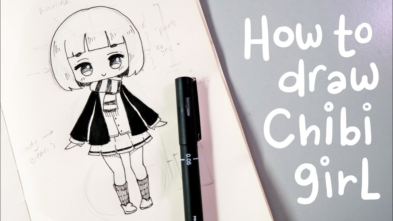 How to Draw a Chibi Girl - Slow Tutorial