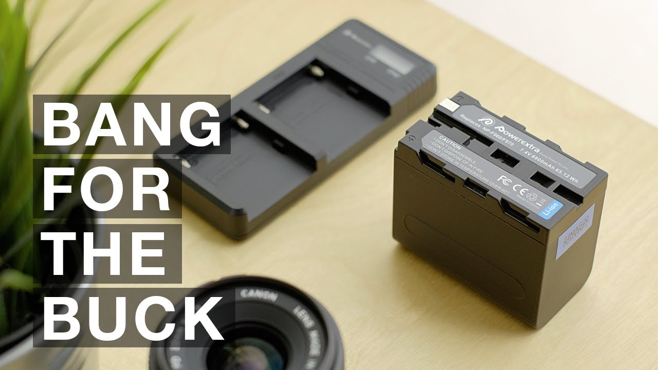 Powerextra NP-F970 Battery with Dual USB Charger - Amazing Value!