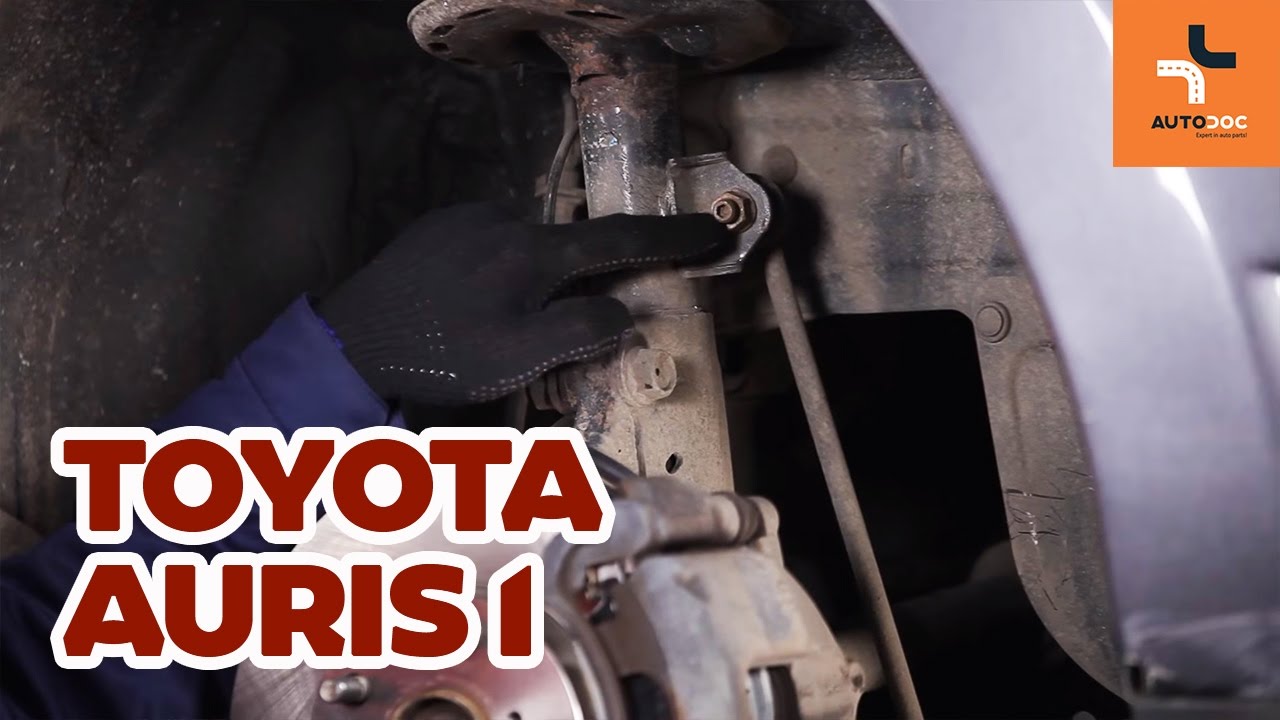 Jak wymienić łącznik stabilizatora przedniego w TOYOTA AURIS 1 TUTORIAL | AUTODOC
