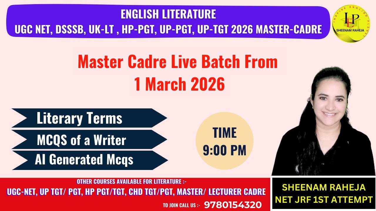 DAY-38- Literary terms #mastercadre #exampreparation #dsssb_tgt_english