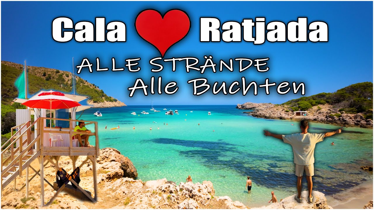 Mallorca (Spanien) Cala Ratjada! Alle Strände 🐚, Alle Buchten!🏖️ Cinematic 4K!