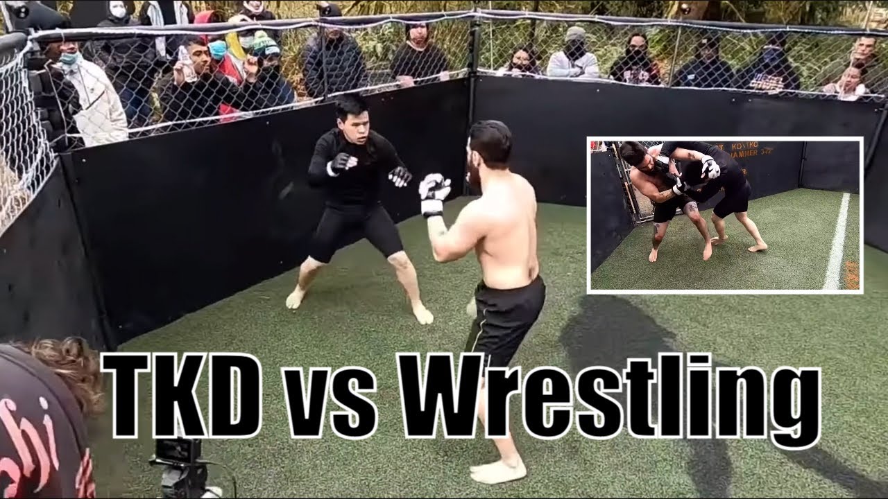 Awesome Taekwondo vs Wrestling MMA Match From Streetbeefs