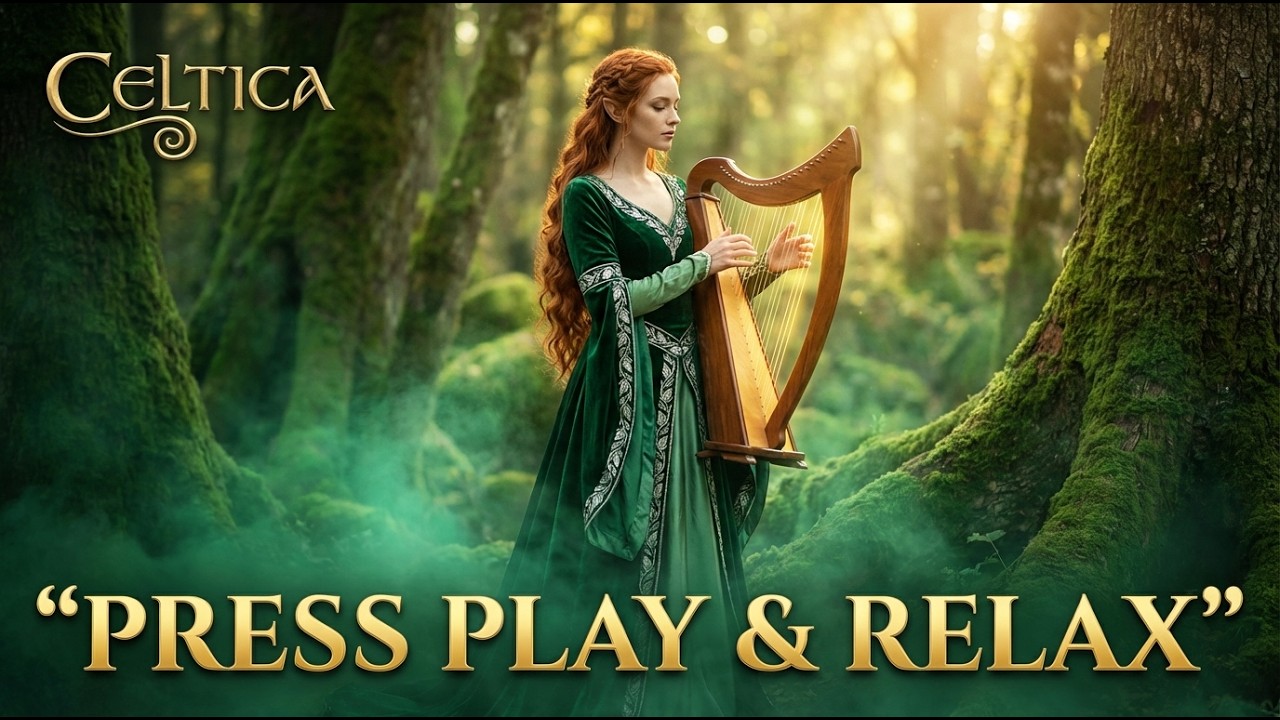 Soft Celtic Harp Music 🍀 Relaxing Irish Instrumental for Sleep & Peace