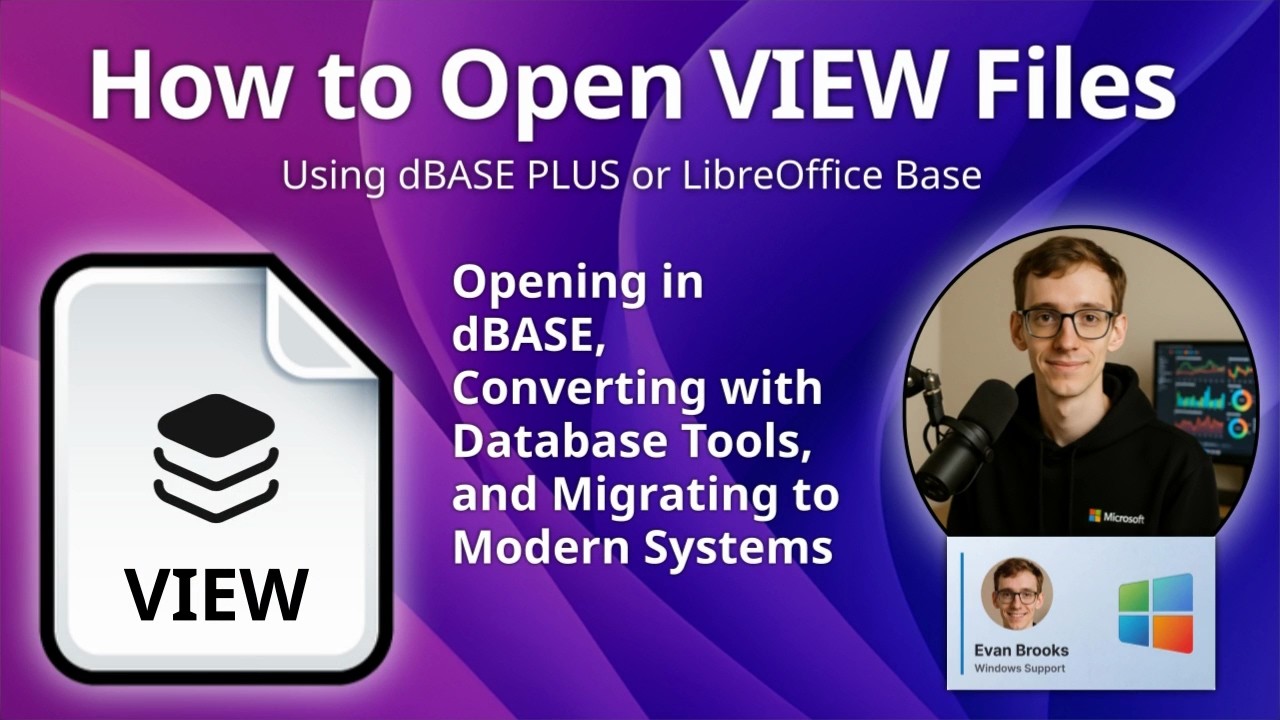 Как открыть файлы VIEW (dBASE IV View)